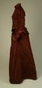 Brown Silk Wedding Dress