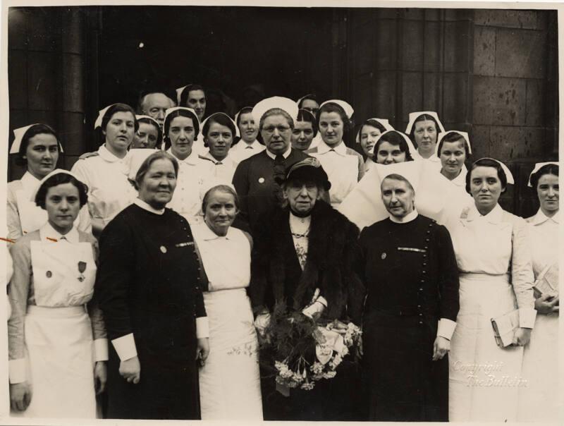 To Matron Marget Husband, Mrs Strong and Prize Winning Nurses