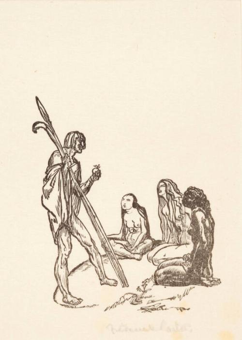 The Three Witches - one of a set of forty two book plates