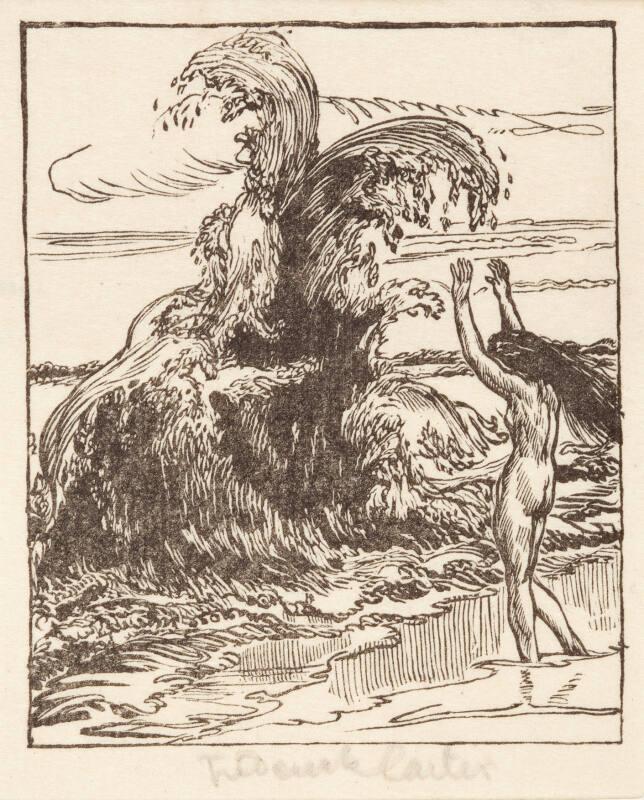 The Water Dragon - one of a set of forty two book plates