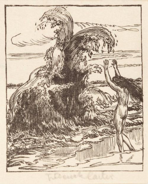 The Water Dragon - one of a set of forty two book plates