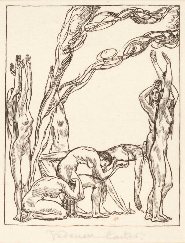 Lament for Adonis - one of a set of forty two book plates