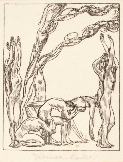 Lament for Adonis - one of a set of forty two book plates