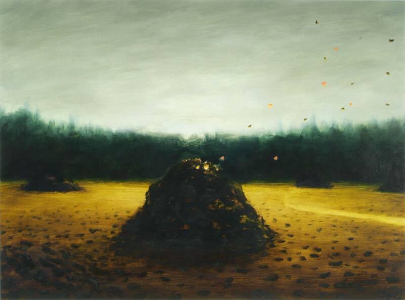 Gathered Leaves Burning