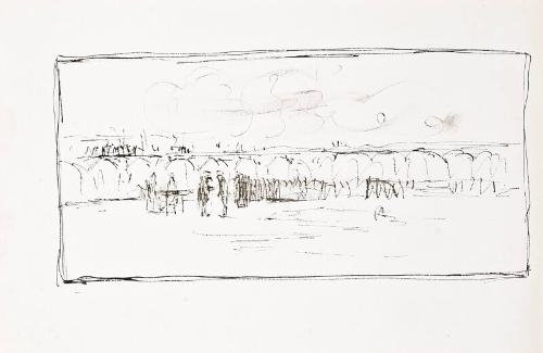 Landscape with Figures (Sketchbook - War)