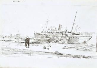 Docked Ship (Sketchbook - War)