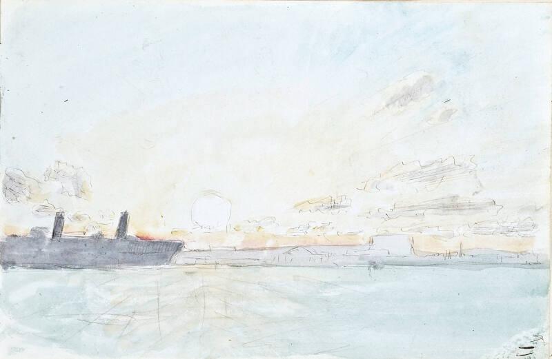 Seascape with Boat (Sketchbook - War)