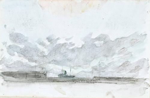 Landscape with Boat (Sketchbook - War)