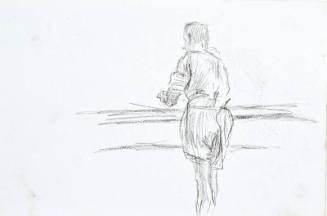 Figure Looking into the Distance (Sketchbook - War)