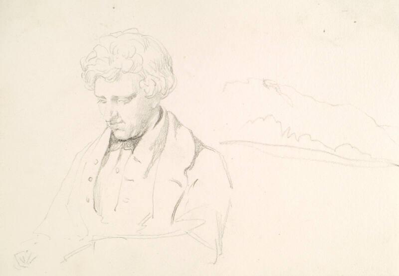 A Young Man Sketching