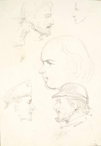 Six Heads in Profile