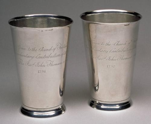 Two St Clement's Communion Beakers by John Allan