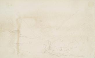 A Landscape with a Cottage on a Hillside