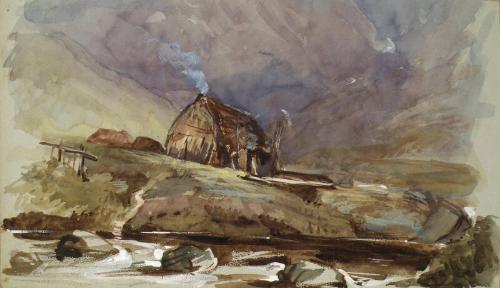 Cottage and Stream