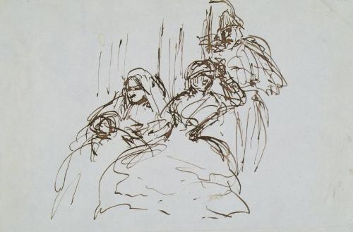 Study for La Gloria (Three Figures)