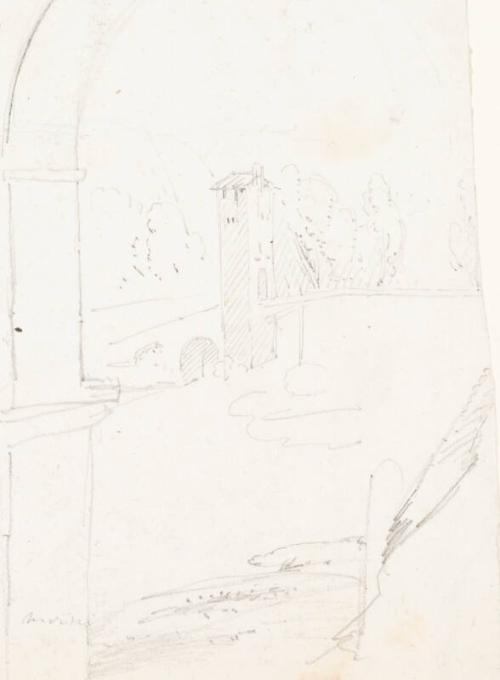 Landscape - One of 91 Sketches of France, Italy & Greece