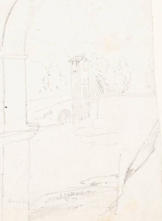 Landscape - One of 91 Sketches of France, Italy & Greece