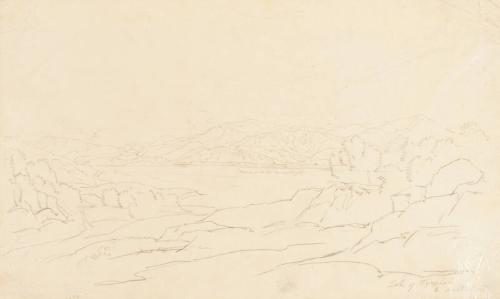 Lake of Stymphalos in Arcadia - One of 91 Sketches of France, Italy & Greece