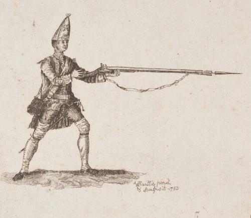 18th century Soldier with a Rifle