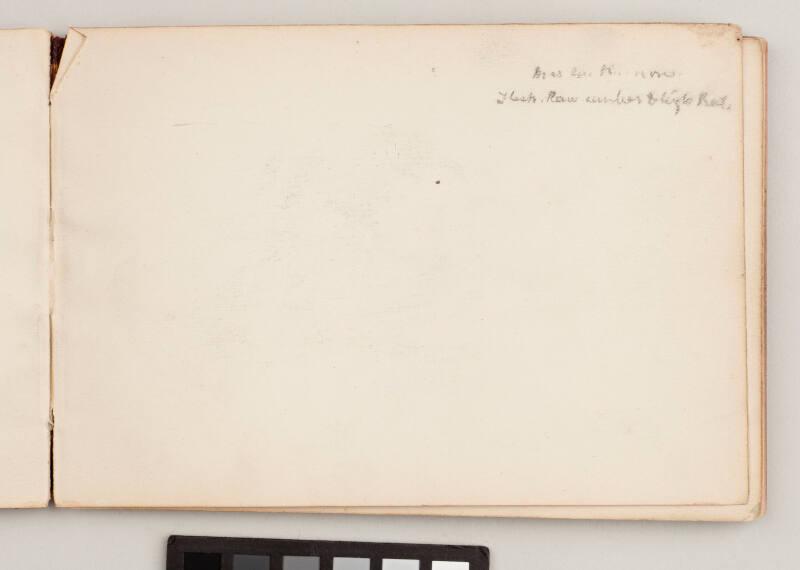 recto: Inscription, upper right edge, verso: A Boy with Sword and Shield - Leaf from Artist's Sketchbook