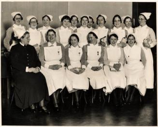 Matron Marget Husband at Prize Giving for Nurses Glasgow Royal Infirmary