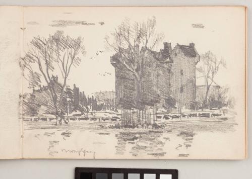 recto: Broughty Ferry - Leaf from Artist's Sketchbook