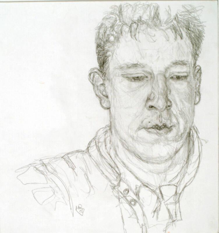 Study for "Portrait of Paul Anderson" by Jennifer McRae
