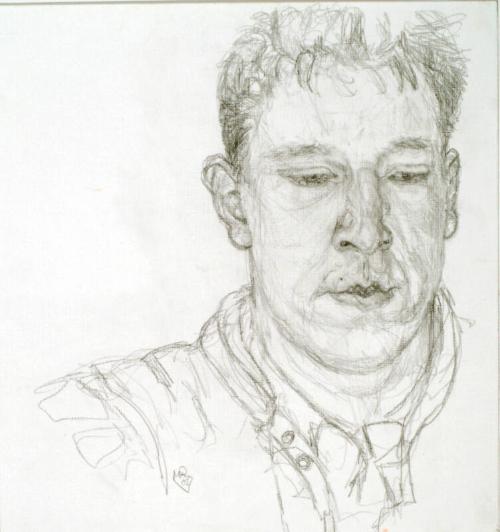 Study for "Portrait of Paul Anderson" by Jennifer McRae