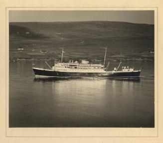 Photograph showing St Ninian II, arriving at Lerwick