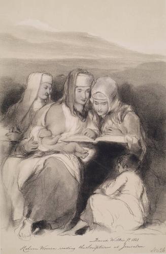 Hebrew Women Reading The Scriptures At Jerusalem