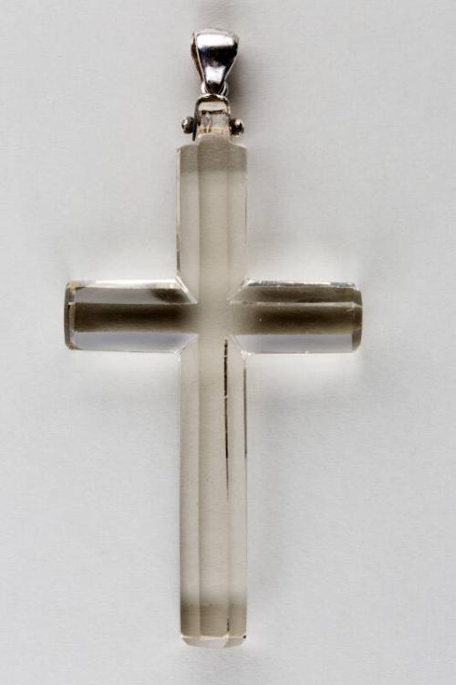 Cut Glass Cross Pendant