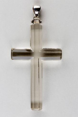Cut Glass Cross Pendant