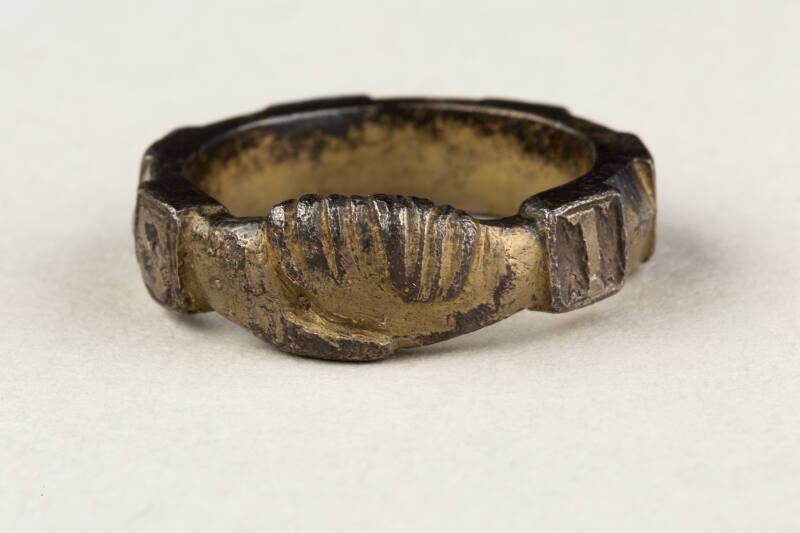 Silver Gilt Fede Ring