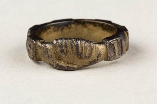 Silver Gilt Fede Ring