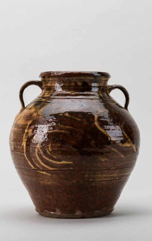 2 Handled Brown Vase/Crock