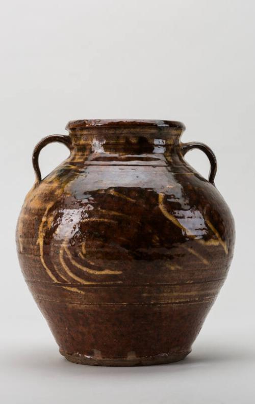 Earthenware Crock with Slipware Decoration