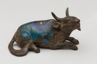 Chinese Cloisonne Enamel Goat