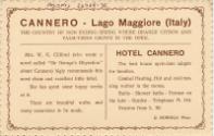 Hotel Cannero - Lake Maggiore (reverse)