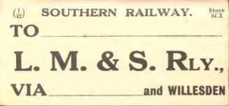 Southern Railway Label