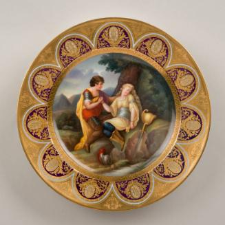 Vienna Porcelain Painted Dish