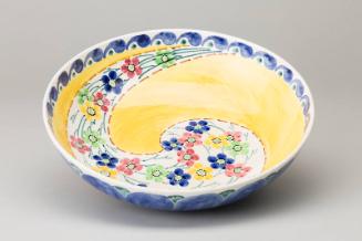 Large Hand Decorated Bowl