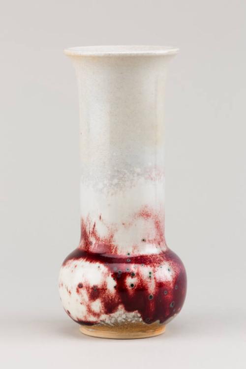 Vase with random glaze effects