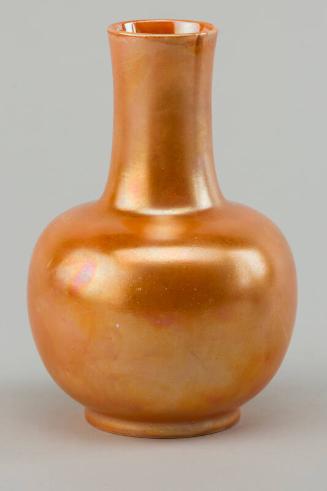 Orange Lustre Vase
