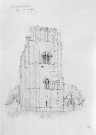 The Western Towers, Elgin Cathedral by Charles Rennie Mackintosh