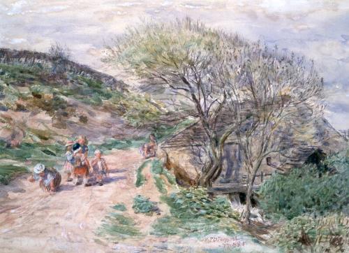 Caernazrie Mill, Springtime (Batty's Den) by William McTaggart