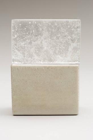 White Mist Ceramic and Glass Lidded Box