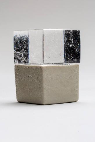 White Mist Ceramic and Glass Lidded Box