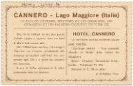 Lake Maggiore - Hotel Cannero (reverse)