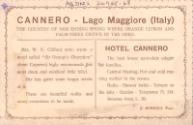 Lake Maggiore - Hotel Cannero (reverse)