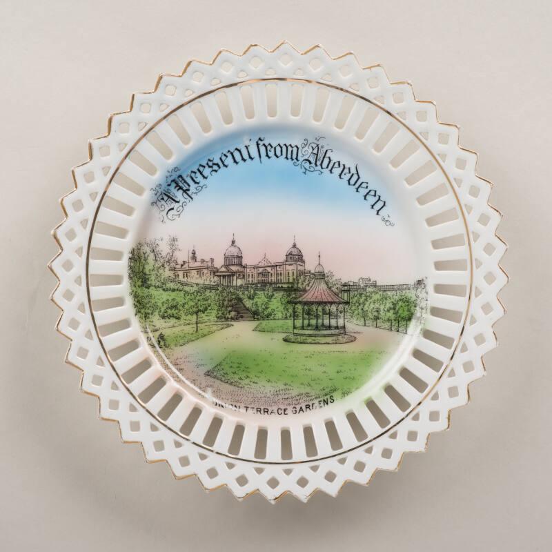 Souvenir Of Aberdeen Plate